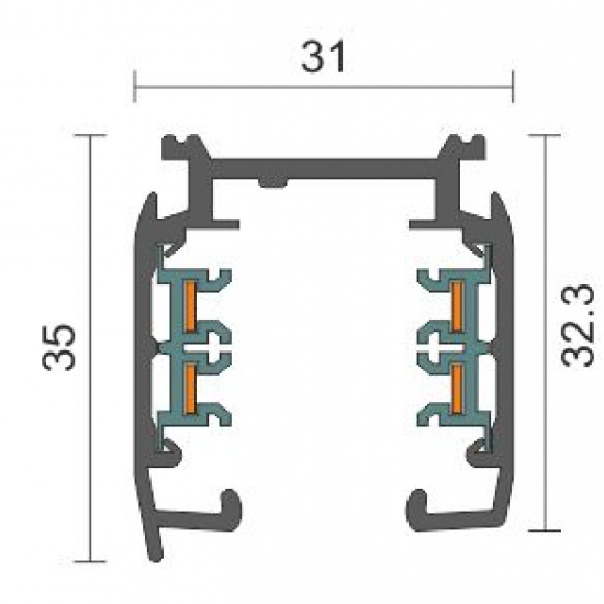 ΣΥΝΔΕΣΜΟΣ ΡΑΓΑΣ ΣΤΑΥΡΟΣ ΑΛΟΥΜΙΝΙΟΥ ΛΕΥΚΟΣ