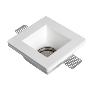 WHITE 5 ΧΩΝΕΥΤΟ ΓΥΨΙΝΟ ΟΡΟΦΗΣ 12x12x6cm ΛΕΥΚΟ