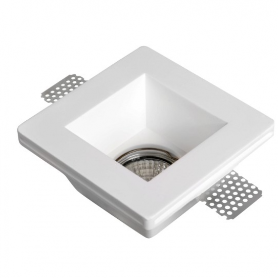 WHITE 5 ΧΩΝΕΥΤΟ ΓΥΨΙΝΟ ΟΡΟΦΗΣ 12x12x6cm ΛΕΥΚΟ