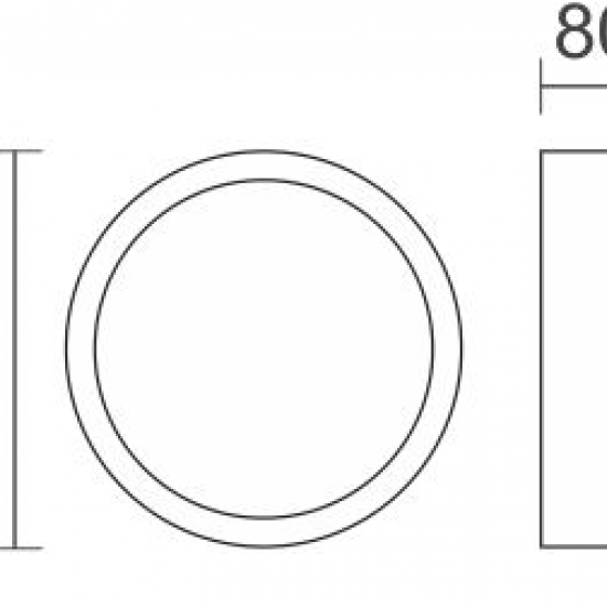 Oval Πλαφονιέρα Οροφής 2X7W