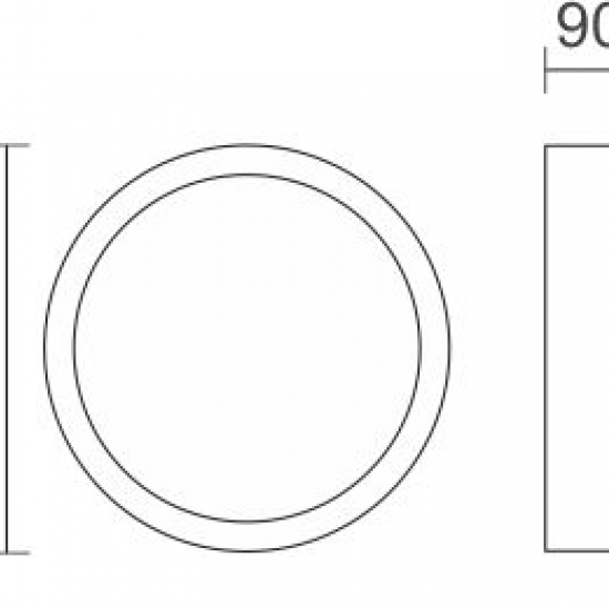 Oval Πλαφονιέρα Οροφής 3X7W