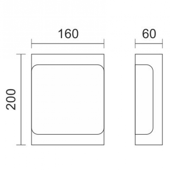 ΑΠΛΙΚΑ LED ΕΞΩΤΕΡΙΚΟΥ ΧΩΡΟΥ 12W 4000K