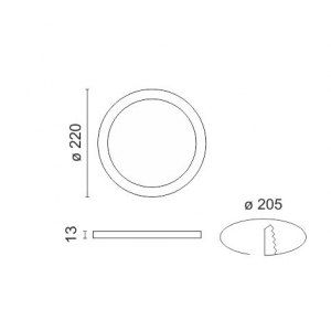 CAMERON ΧΩΝΕΥΤΟ ΛΕΠΤΟ LED ΟΡΟΦΗΣ 20W 6000K ΑΛΟΥΜΙΝΙΟ ΛΕΥΚΟ