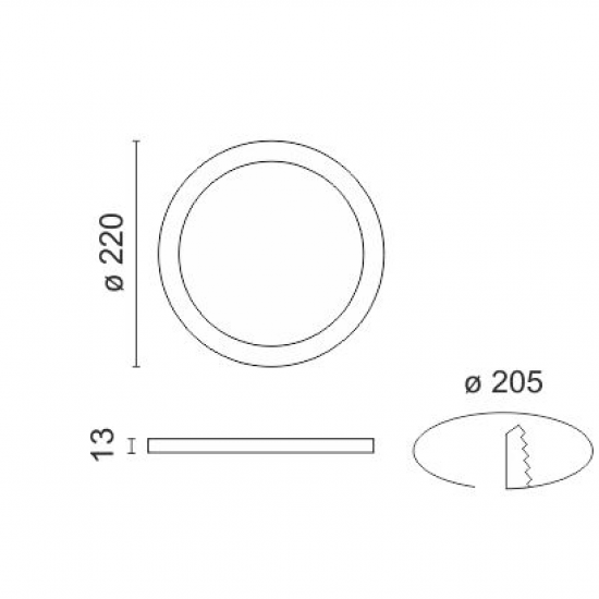 CAMERON ΧΩΝΕΥΤΟ ΛΕΠΤΟ LED ΟΡΟΦΗΣ 20W 6000K ΑΛΟΥΜΙΝΙΟ ΛΕΥΚΟ