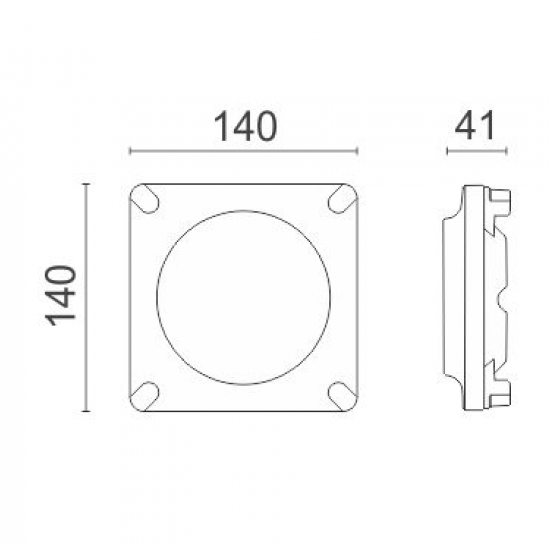 ΠΛΑΦΟΝΙΕΡΑ LED 8W 4000K