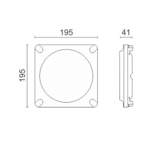 ΠΛΑΦΟΝΙΕΡΑ LED 12W 4000K