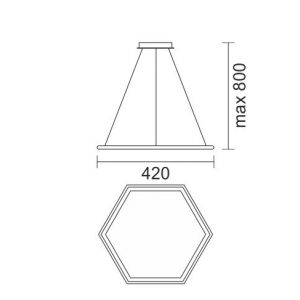Rollex A Κρεμαστό Φωτιστικό LED