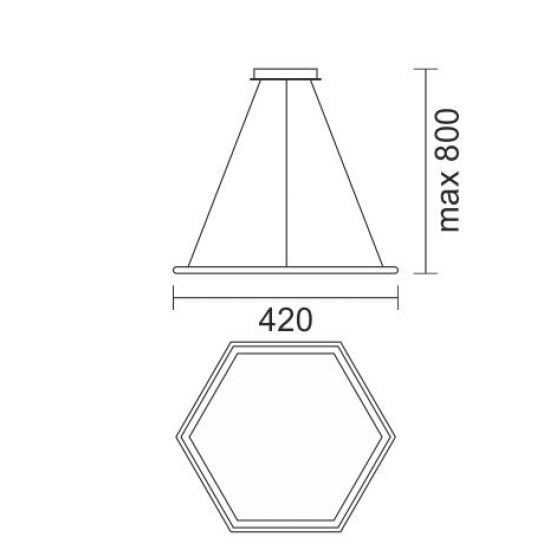Rollex A Κρεμαστό Φωτιστικό LED