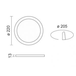 SLIM ΧΩΝΕΥΤΟ ΠΑΝΕΛ ΟΡΟΦΗΣ LED 18W 3000K ΑΛΟΥΜΙΝΙΟ ΛΕΥΚΟ