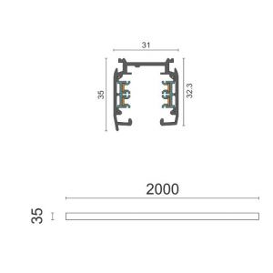 ΡΑΓΑ ΓΙΑ ΣΠΟΤ 2 ΜΕΤΡΑ ΑΛΟΥΜΙΝΙΟΥ ΜΑΥΡΟ 