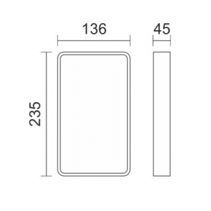 ΑΠΛΙΚΑ LED ΕΞΩΤΕΡΙΚΟΥ ΧΩΡΟΥ 9W 4000K