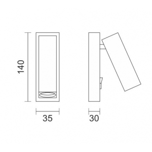 ΑΠΛΙΚΑ ΤΟΙΧΟΥ LED 3W 4000K