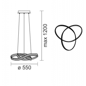 Toul D Κρεμαστό Φωτιστικό LED