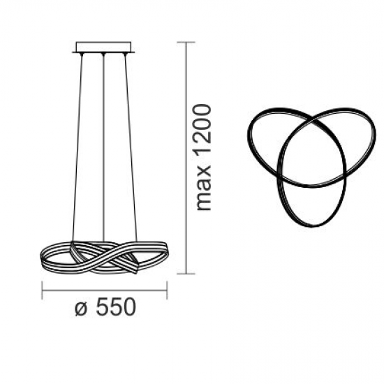 Toul D Κρεμαστό Φωτιστικό LED