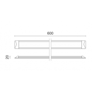ΓΡΑΜΜΙΚΟ ΦΩΤΙΣΤΙΚΟ LED 18W 4000K