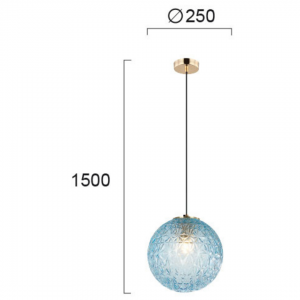 ASPA ΜΟΝΟΦΩΤΟ ΚΡΕΜΑΣΤΟ ΓΥΑΛΙΝΟ ΦΩΤΙΣΤΙΚΟ ΜΕΛΙ Φ25cm