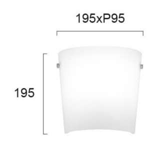 LENNY ΑΠΛΙΚΑ ΤΟΙΧΟΥ ΓΥΑΛΙΝΗ ΛΕΥΚΗ 19,5x19,5xY9,5CM