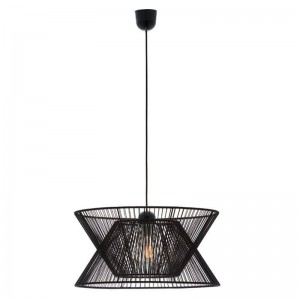 ARGELA ΚΡΕΜΑΣΤΟ ΜΟΝΟΦΩΤΟ ΦΩΤΙΣΤΙΚΟ ΜΕ ΣΧΟΙΝΙ ΜΑΥΡΟ Φ45cm