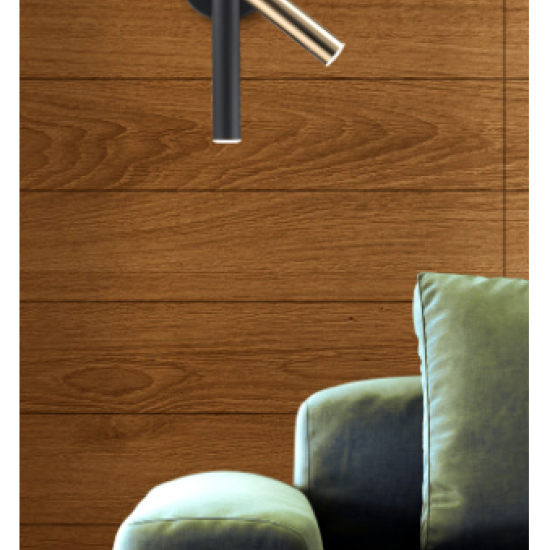 BALLET ΦΩΤΙΣΤΙΚΟ ΤΟΙΧΟΥ LED ΜΕΤΑΛΛΟ ΜΑΥΡΟ 10xH33cm