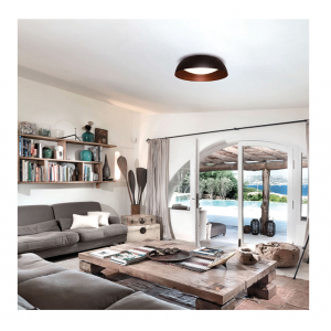 CHESTER ΠΛΑΦΟΝΙΕΡΑ LED ΜΕΤΑΛΛΟ ΜΑΥΡΟ Φ40x13,5cm