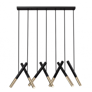 BALLET ΦΩΤΙΣΤΙΚΟ ΟΡΟΦΗΣ ΡΑΓΑ LED ΜΕΤΑΛΛΟ ΜΑΥΡΟ 95xH141cm