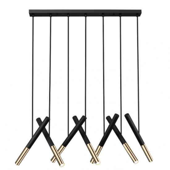 BALLET ΦΩΤΙΣΤΙΚΟ ΟΡΟΦΗΣ ΡΑΓΑ LED ΜΕΤΑΛΛΟ ΜΑΥΡΟ 95xH141cm