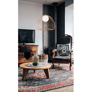 LEVIK Μεταλλικό  Φωτιστικό σε χρυσό χρώμα 140xΦ380x33