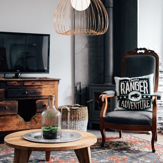 LEVIK Μεταλλικό  Φωτιστικό σε χρυσό χρώμα 140xΦ380x33