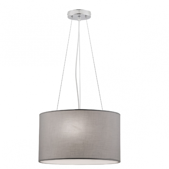 BRISTOL 3ΦΩΤΟ ΚΡΕΜΑΣΤΟ ΦΩΤΙΣΤΙΚΟ ΥΦΑΣΜΑ ΓΚΡΙ Φ40xH100cm