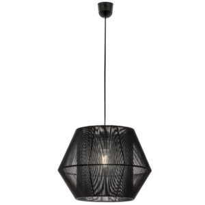 ZAIRA Φωτιστικό με κορδόνι σε μαύρο χρώμα 135xΦ400x30