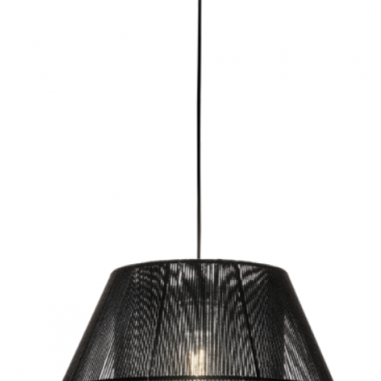 ZAIRA Φωτιστικό με κορδόνι σε μαύρο χρώμα 135xΦ400x30