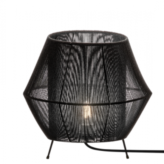 ZAIRA Πορτατιφ με κορδόνι σε μαύρο χρώμα 25.5xΦ300