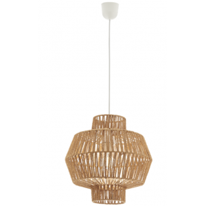 FELIS Φωτιστικό με σχοινί σε φυσικό χρώμα 135xΦ300x30