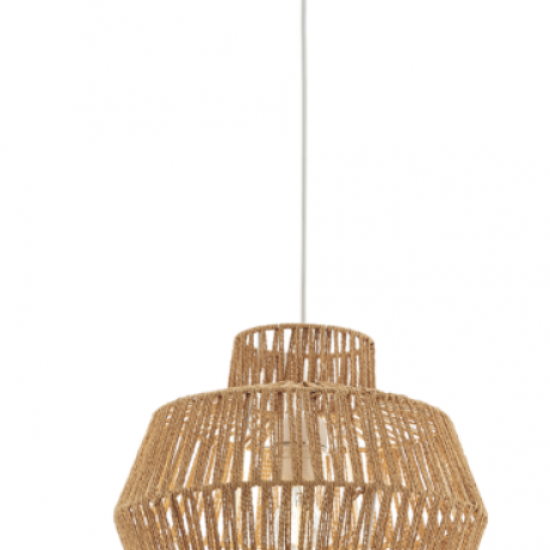 FELIS Φωτιστικό με σχοινί σε φυσικό χρώμα 135xΦ300x30