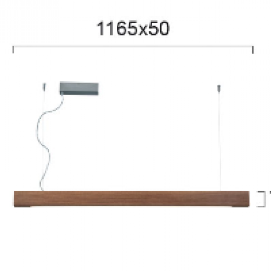 AVENUE ΡΑΓΑ LED ΜΑΣΙΦ ΞΥΛΟ 116,5x5xH100cm