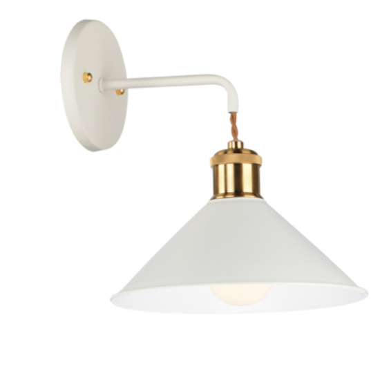 RODEO Μεταλλική Απλίκα σε λευκό χρώμα 27xΦ210xP240