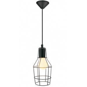 PLEX Μεταλλικό Φωτιστικό σε μαύρο χρώμα 100xΦ125