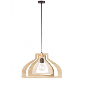 ROXIE Ξύλινο Φωτιστικό σε φυσικό χρώμα 100xΦ525x36