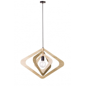 ROXIE Ξύλινο Φωτιστικό σε φυσικό χρώμα 100xΦ640x47