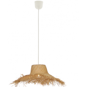 TETRA Φωτιστικό με Πλεκτό καπέλο σε φυσικό χρώμα 120xΦ600