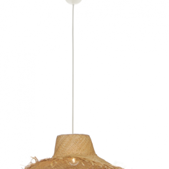 TETRA Φωτιστικό με Πλεκτό καπέλο σε φυσικό χρώμα 120xΦ600