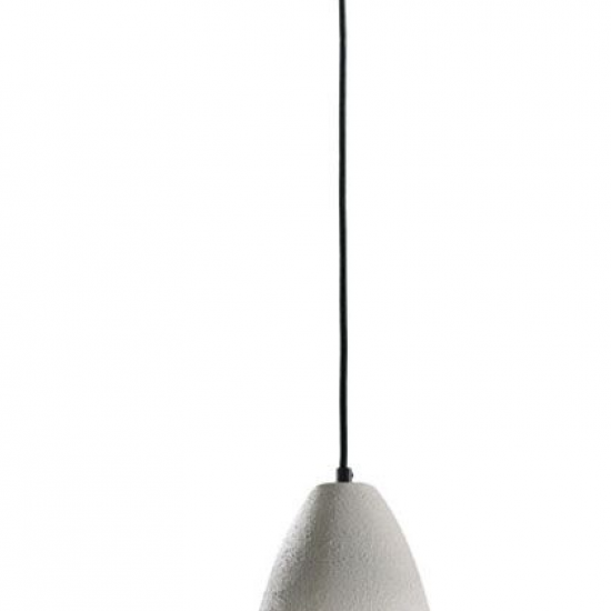 URBAN Γυάλινο Φωτιστικό με ανάγλυφο decor σε γκρί χρώμα 100xΦ170x24