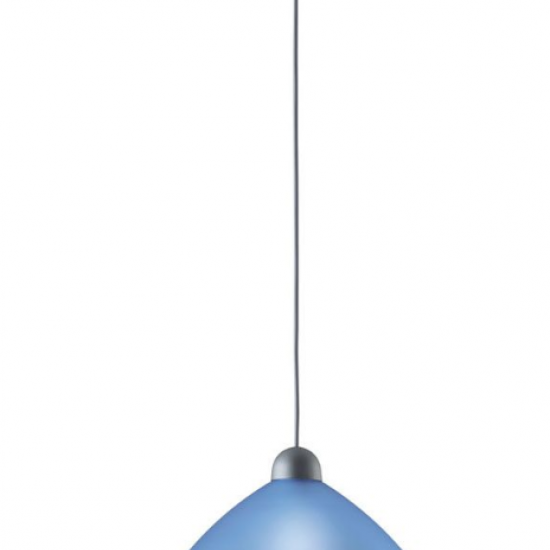 TZELI Γυάλινο Φωτιστικό σε Μπλε χρώμα 90xΦ300x13.5