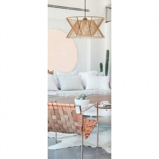 ARGELA ΚΡΕΜΑΣΤΟ ΜΟΝΟΦΩΤΟ ΦΩΤΙΣΤΙΚΟ ΜΕ ΣΧΟΙΝΙ ΦΥΣΙΚΟ Φ45cm