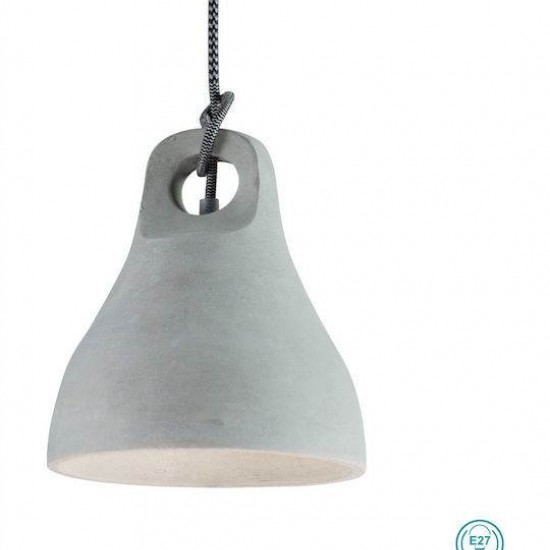 ΚΡΕΜΑΣΤΟ ΦΩΤΙΣΤΙΚΟ ΜΟΝΟΦΩΤΟ ΤΣΙΜΕΝΤΕΝΙΟ ΓΚΡΙ Φ14cm