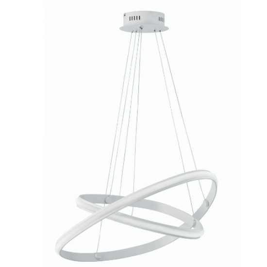 COZI ΚΡΕΜΑΣΤΟ ΜΕΤΑΛΛΙΚΟ ΦΩΤΙΣΤΙΚΟ LED ΛΕΥΚΟ 3000K Φ59cm