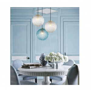 ASPA ΜΟΝΟΦΩΤΟ ΚΡΕΜΑΣΤΟ ΓΥΑΛΙΝΟ ΦΩΤΙΣΤΙΚΟ ΜΠΛΕ Φ25cm