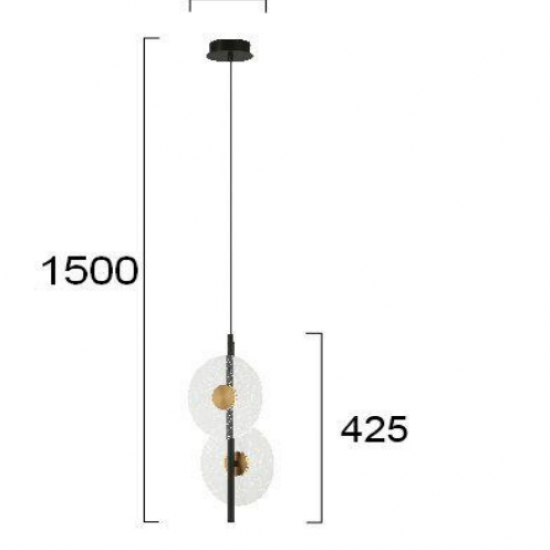 SUN ΚΡΕΜΑΣΤΟ ΦΩΤΙΣΤΙΚΟ LED ΜΕΤΑΛΛΟ ΑΚΡΥΛΙΚΟ 20xH150cm
