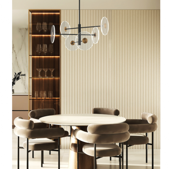 SUN ΚΡΕΜΑΣΤΟ ΦΩΤΙΣΤΙΚΟ LED ΜΕΤΑΛΛΟ ΑΚΡΥΛΙΚΟ 20xH150cm