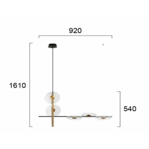 SUN ΚΡΕΜΑΣΤΟ ΦΩΤΙΣΤΙΚΟ ΡΑΓΑ LED ΜΕΤΑΛΛΟ ΑΚΡΥΛΙΚΟ 92xH161cm
